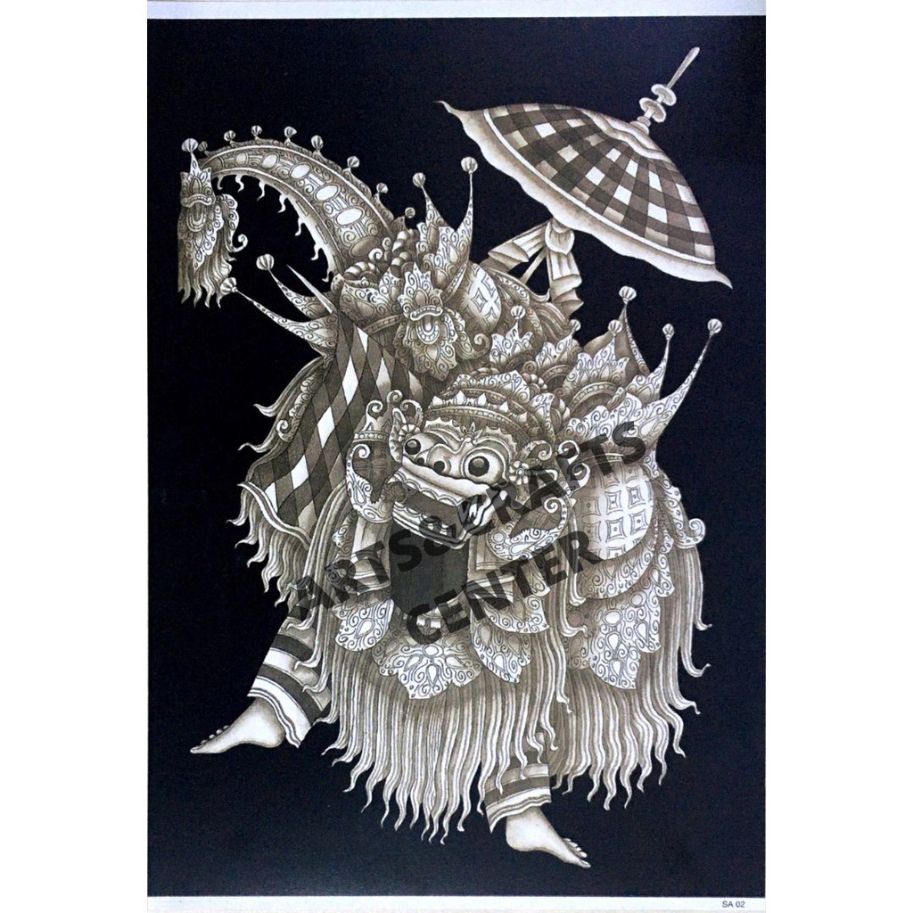 Gambar 3D Papertole Barong
