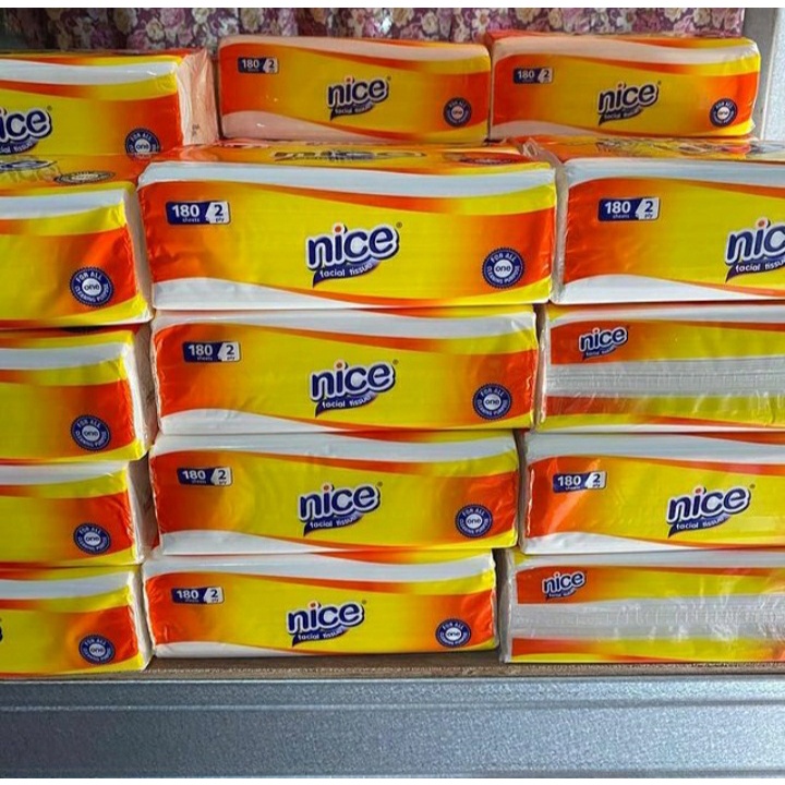 Nice Facial Tissue 180's (2ply) / Tisu Wajah / Nice Tisu Murah