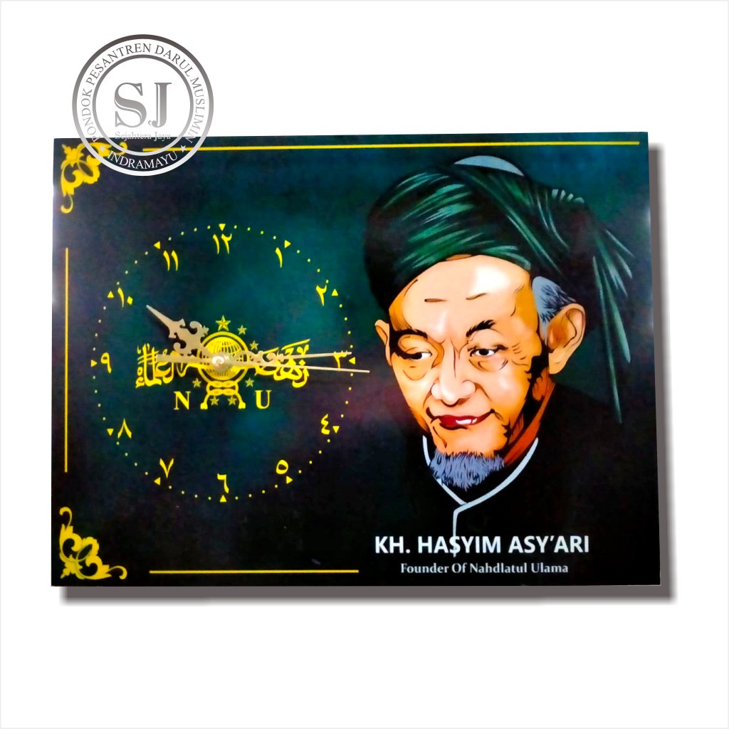 JAM DINDING TOKOH/JAM MBAH HASYIM/JAM NU 40X30 CM