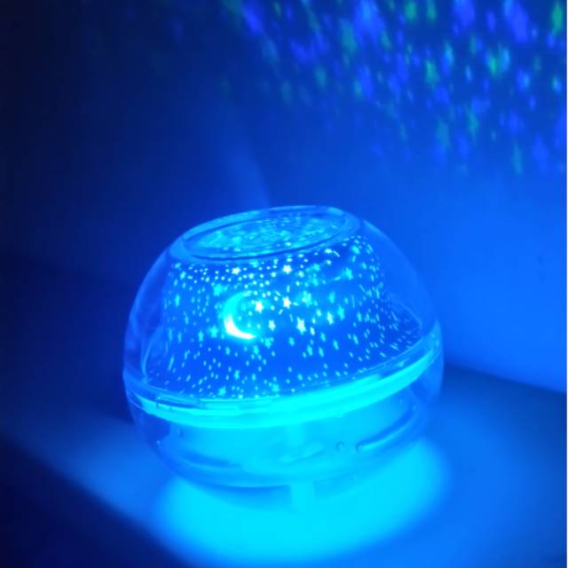 500ml lampu tidur pelembab udara aroma terapi Projection Night LED Lamp Humidifier Aromatherapy jnp