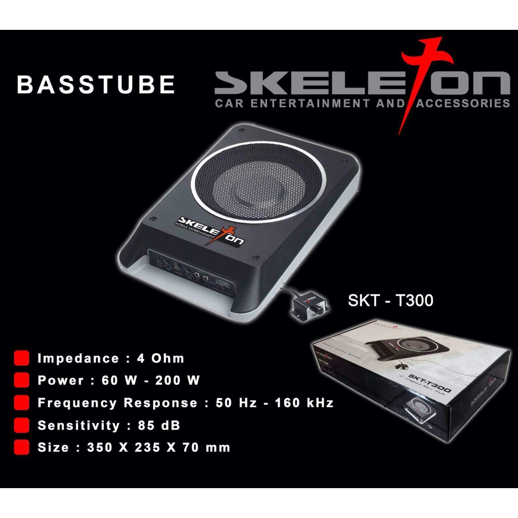 Slim Basstube ACTIVE (Model Kolong ) 8 Inch SKT T300