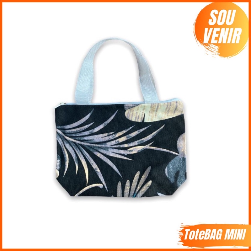 Hand Bag kanvas kekinian Motif Tempat Kosmetik 20x14x6