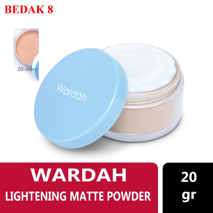 Wardah Lightening Matte Powder 20 g - Bedak Tabur - Loose Powder