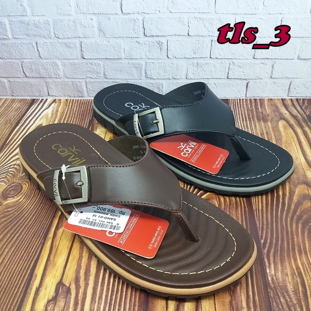 SANDAL CARVIL PRIA SANO 01 SENDAL LAKI DEWASA CASUAL ORIGINAL 39-44