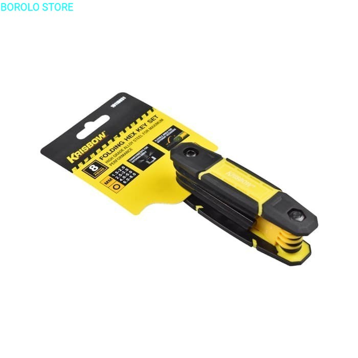 Krisbow Set Kunci L Lipat Hex 8 Pcs