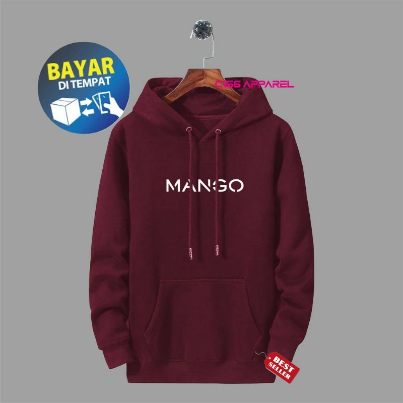 Sweater Hoodie Distro PRIA WANITA Premium Bahan Cotton Fleece Tebal MANGO