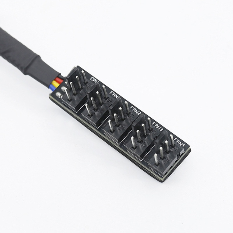 Btsg PC PWM Fan Hub Adaptor Spliter Kabel Ekstensi Daya Sasis Untuk Kabel w/40cm