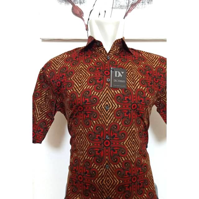 BATIK KATUN PRINTING PRIA DEVONZO TRENDY LENGAN PENDEK