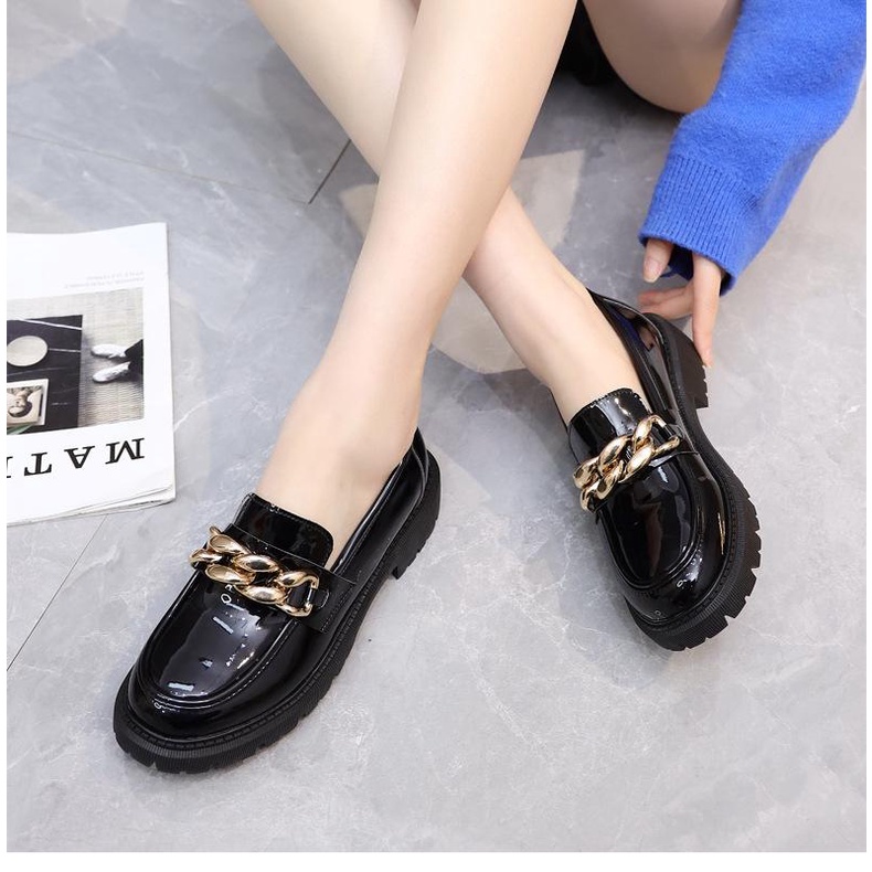 [DF FOOTWEAR] Sepatu Docmart / Sepatu Loafers Wanita Import Premium Quality DF 567