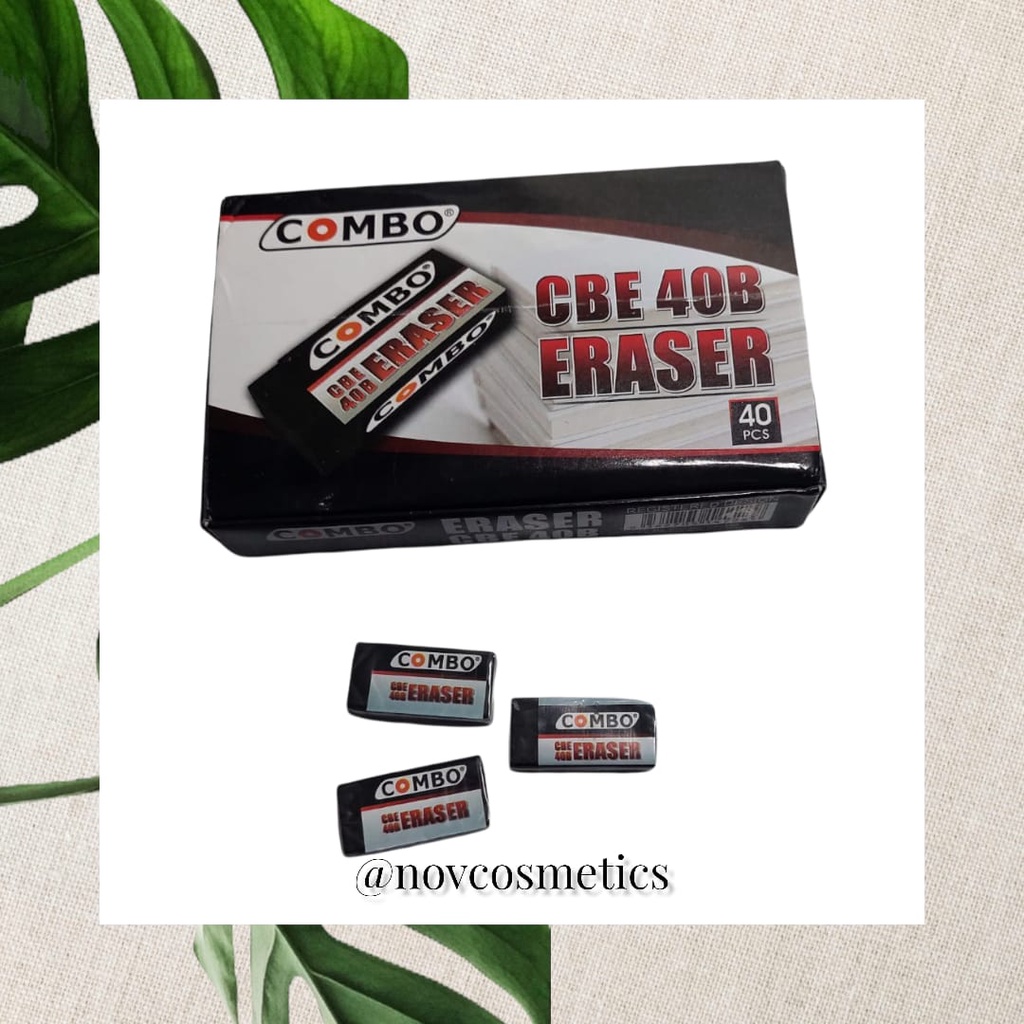 

Penghapus Pensil / Hapusan Kecil Hitam / Stip Karet / Eraser CBE40 Combo ❤