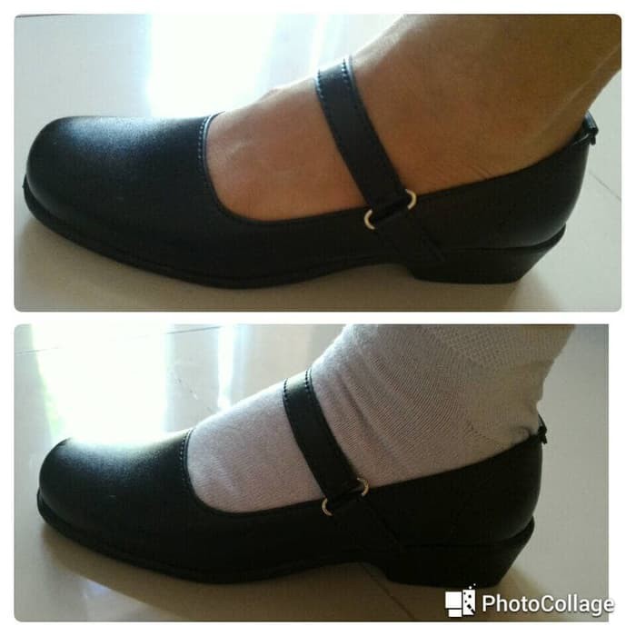 MT Belina - sepatu kerja/guru wanita pantofel hitam/sepatu paskibra hitam