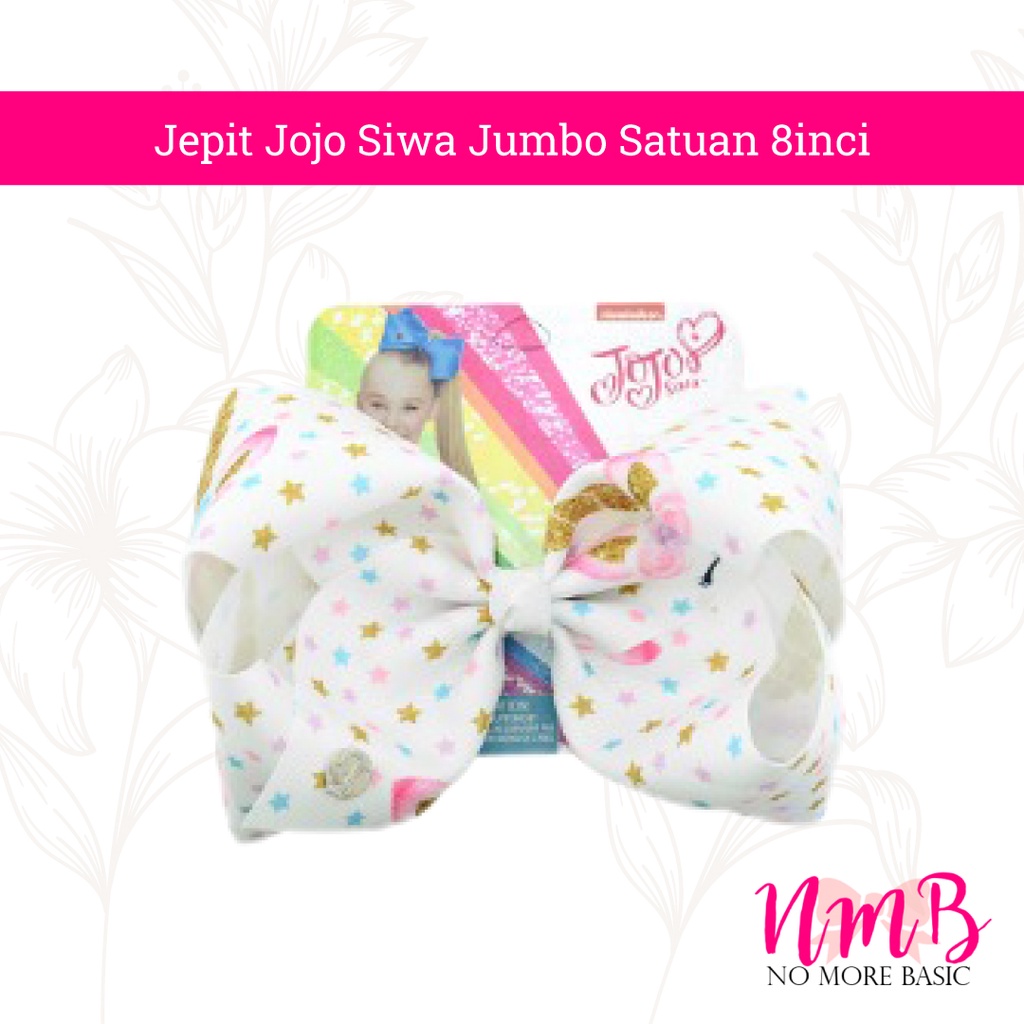 Jepit Jojo Siwa Jumbo Satuan 8inci Jepitan Rambut Anak Perempuan