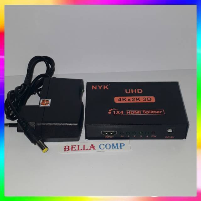 NYK HDMI Splitter 4 Pot Full HD / Splitter HDMI 4 Port