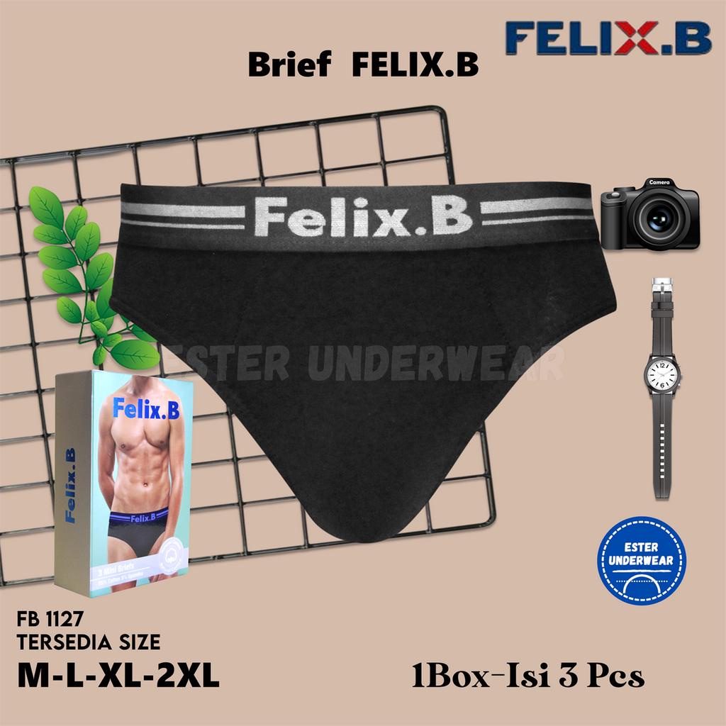 Felix.B Cotton Spandex Mini Briefs 3in1 FB1127-3 Isi 3 Pcs