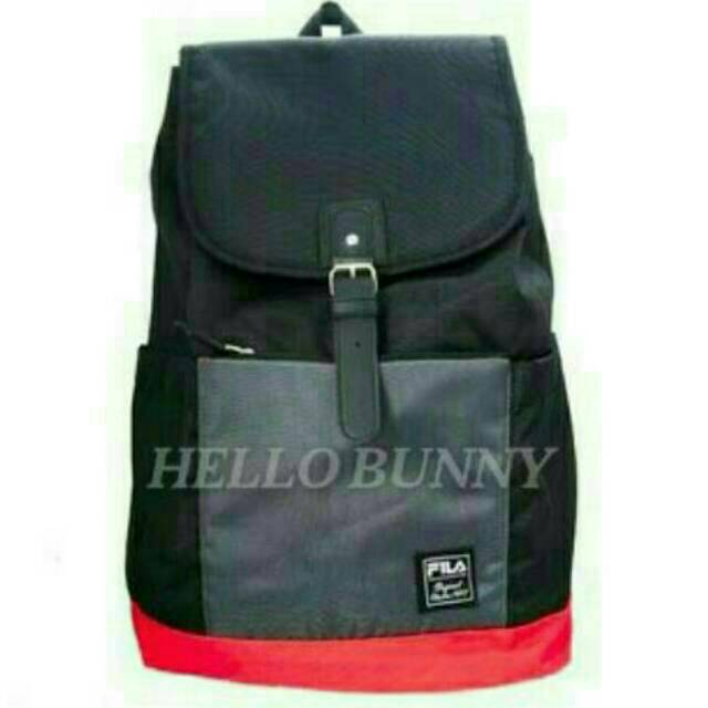 Tas Punggung Ransel Laptop Backpack Sekolah Kerja Pria / Wanita FILA Fantasma Merah ORIGINAL Murah