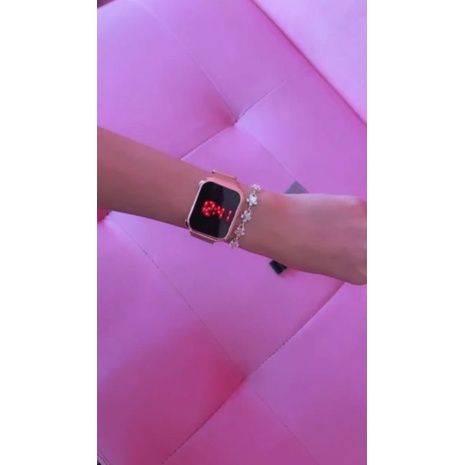 Jam Tangan Rantai Magnet LED