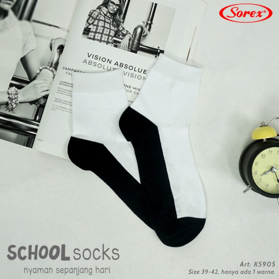 K959 - KAOS KAKI SOREX ANAK SEKOLAH TK - SMA ANEKA UKURAN