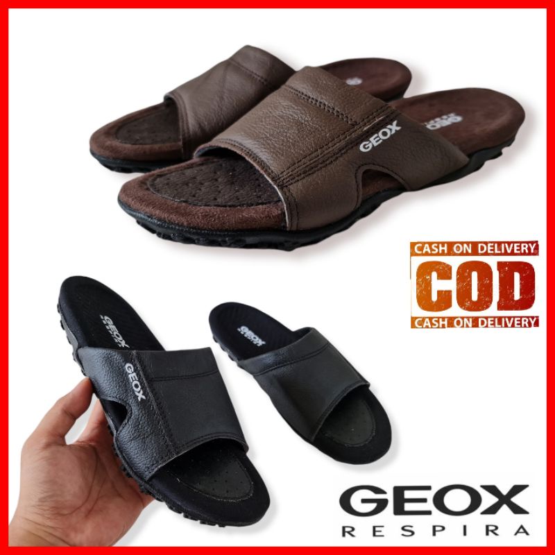 SANDAL PRIA KULIT ASLI / SANDAL SELOP COWOK FORMAL / SENDAL SLIDE FLAT LAKI-LAKI PROMO TERMURAH