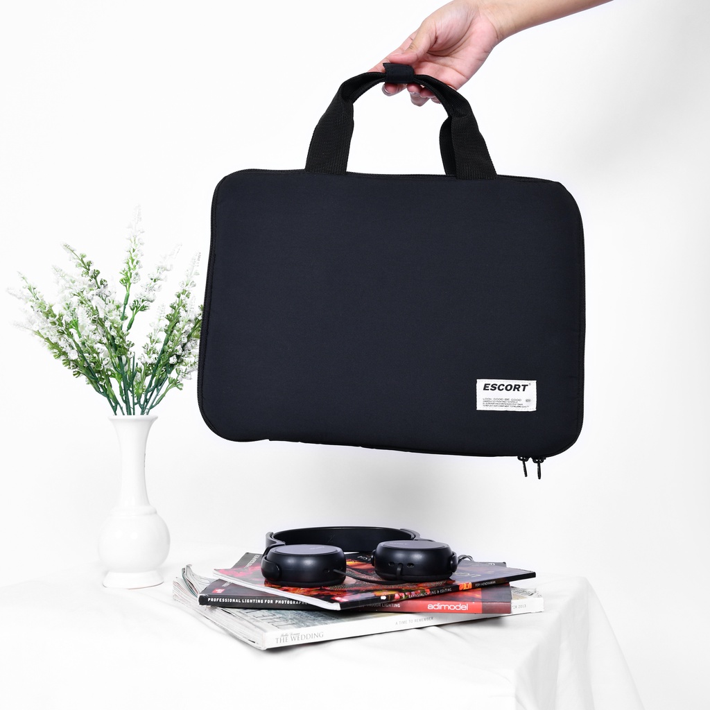 ESCORTBAGS TAS LAPTOP/LAPTOP CASE/PELINDUNG LAPTOP/WANITA/COVER LAPTOP/NOTEBOOK/MACBOOK/13 14 INCH (Untuk Laptop SLIM)