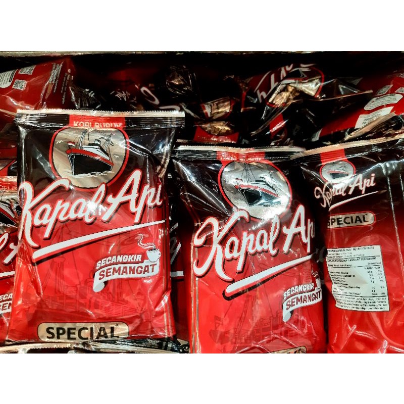 

Kopi Hitam Bubuk Kapal Api Special 165gr/Kopi Hitam Instan Kapal Api