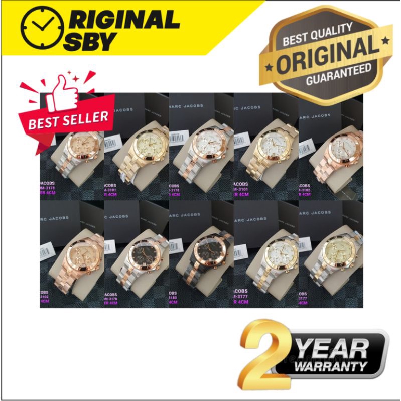 JAM TANGAN PRIA WANITA | RANTAI | KULIT | KARET | MURAH | pria marc jacobs - strap all stainless ste