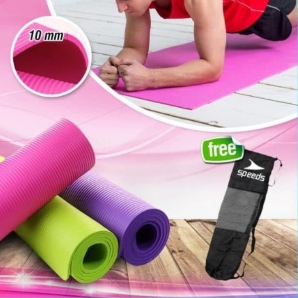 ♥ [BISA [ Matras Yoga Anti Slip Yogamat Matras Fitness/Matras Senam, Matras Olahraga Anti Slip Tebal