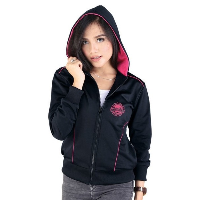 Jaket Perempuan Wanita Casual RAINDOZ RYI 092 Hitam Cibaduyut