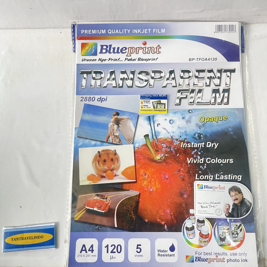 

KERTAS FILM PAPER CLEAR OPAQUE BENING TRANSPARENT FILM MATTE MATE A4 ISI 5 PCS TRANSPARAN WATER RESISTENT ANTI AIR