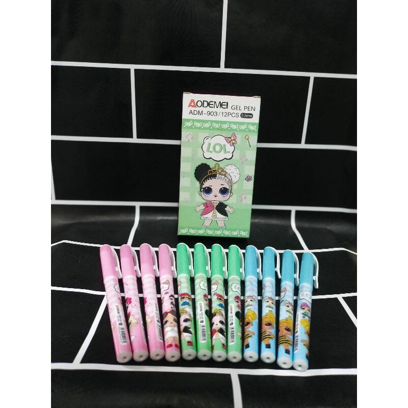 

pulpen kerakter lol aodemei adm-903 isi 12pcs