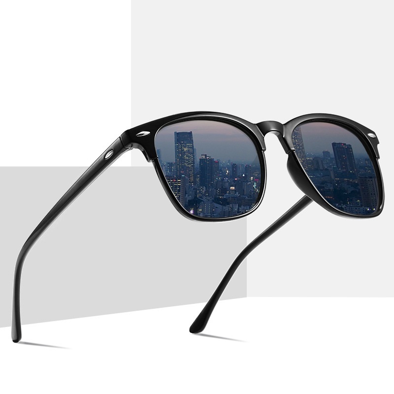 Classical Retro Kacamata Hitam Wanita/Pria Kacamata Eyeglasses Polarised Sunglasses