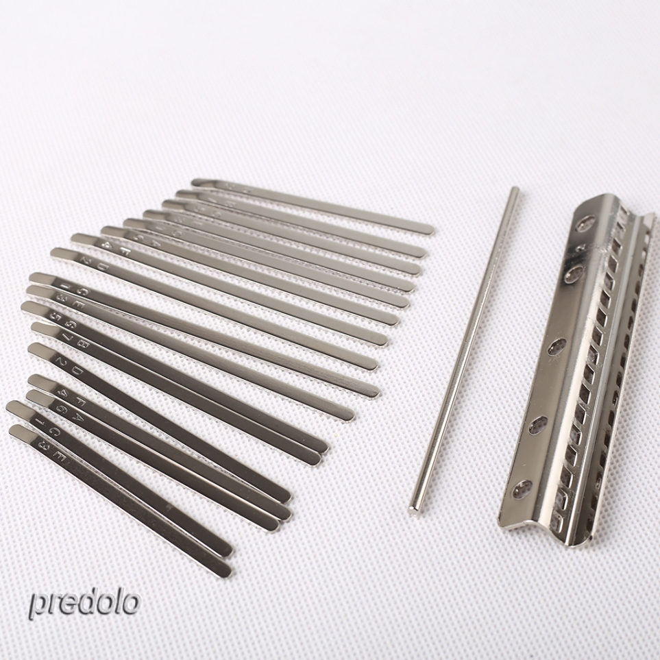 HOT☞[READY STOCK]WINLY Thumb Piano Bridge Alat Musik Piano Jari Kal  Set Kit For Kalimba DIY Replacement Parts Kalimba 17 Kunci Piano Pengganti Bahan Metal Alat Musik Piano Jari Kalimba 17 Kunci