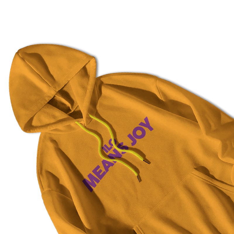 Ilomeansjoy Hoodie Mustard HD02