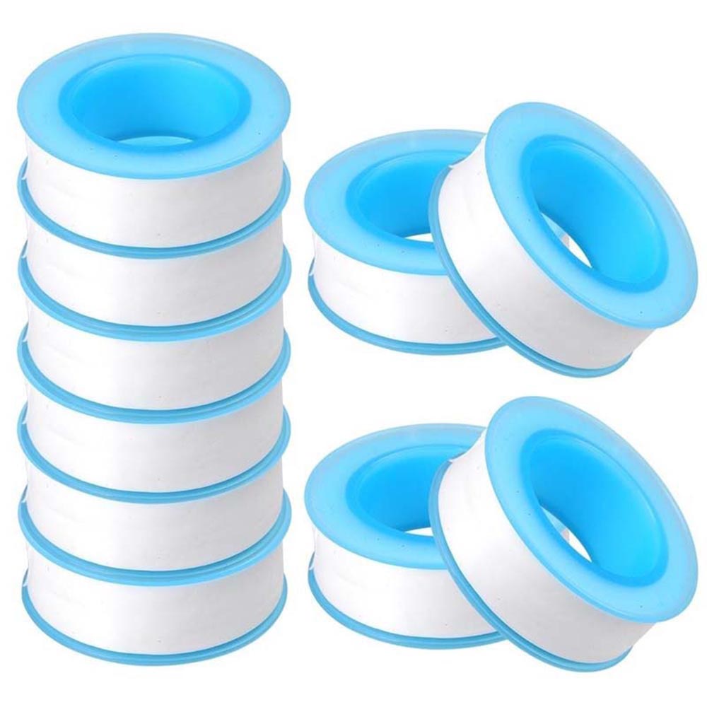 LANFY Adhesive Plumbing Sealing Seal Tape Water White 10PCS Roll Pipe Thread PTFE