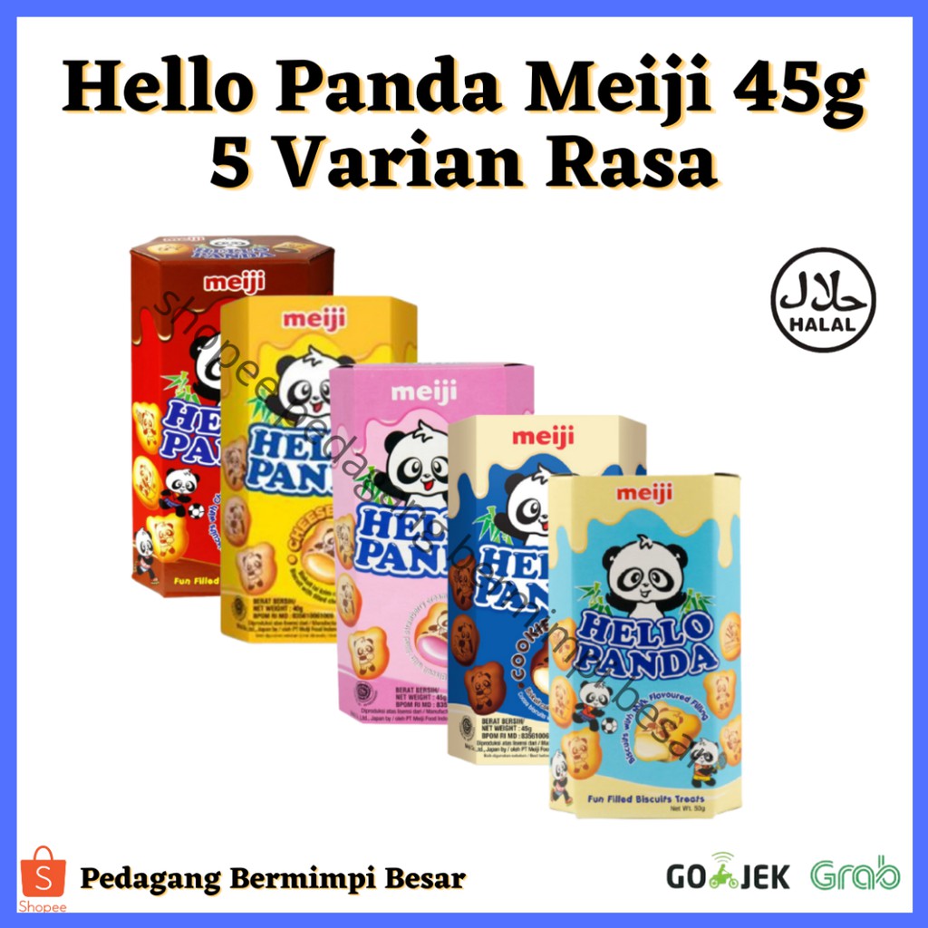 Hello Panda Meiji 45g/ Hello Panda/ Biskuit Panda 45g/ Meiji Hello Panda Biscuit