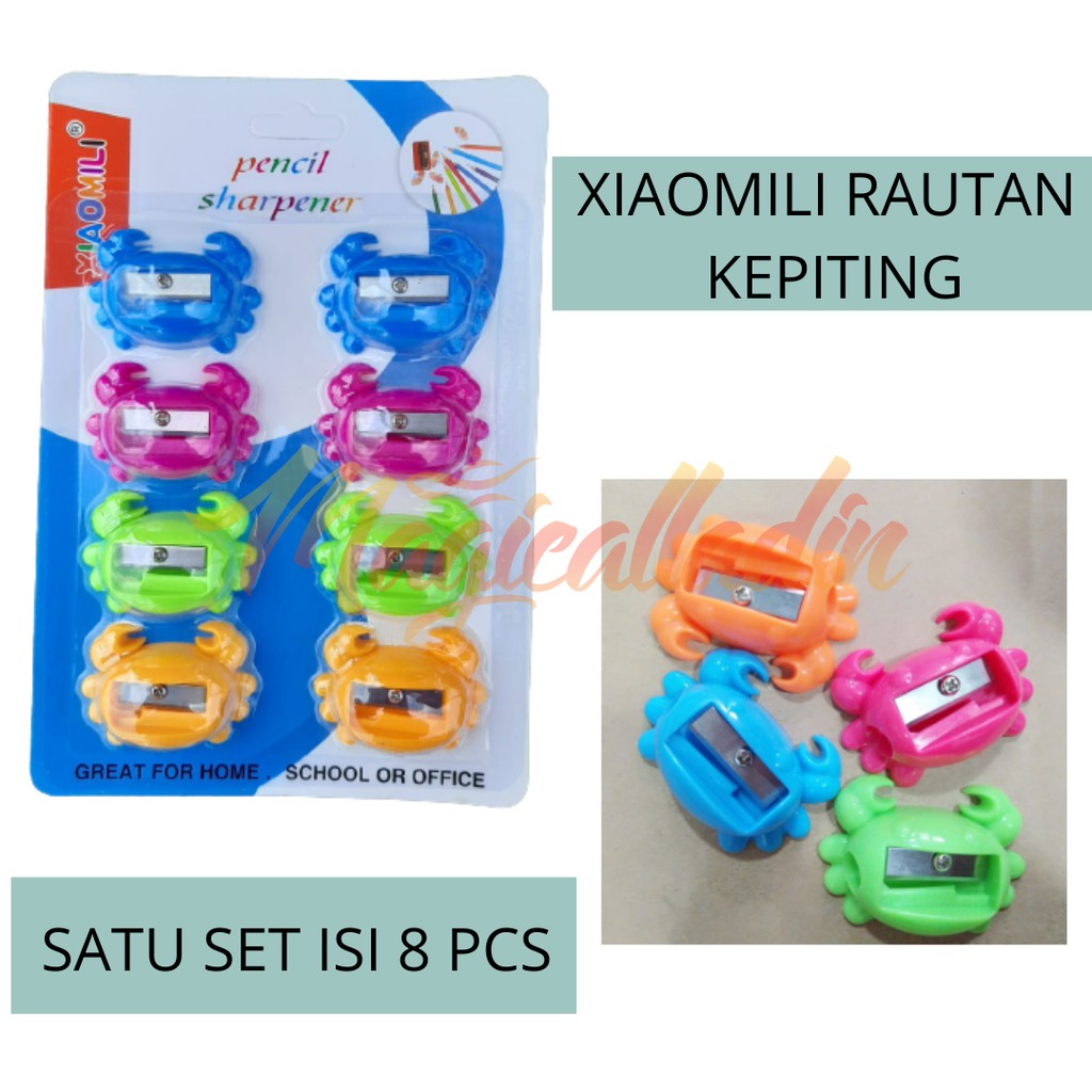 

SET RAUTAN RAUTAN PENSIL SERUTAN LUCU KARAKTER MOTIF BENTUK KEPITING- XIAOMILI