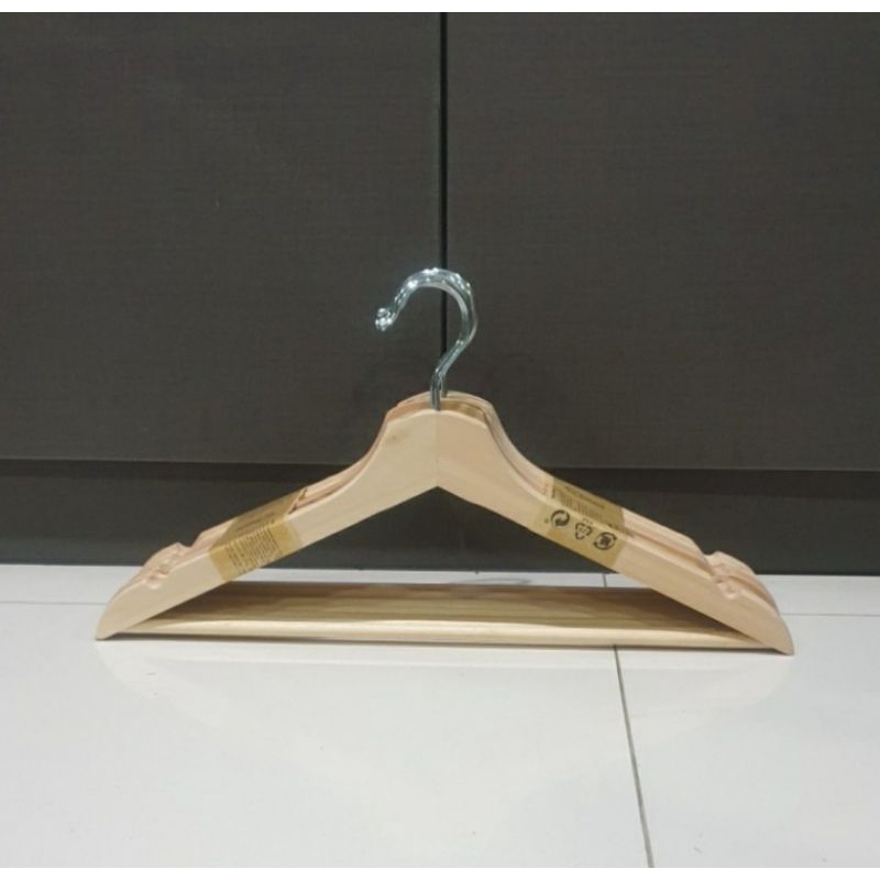 Ikea Gantungan Baju Gantungan Ikea Kayu Wood Hangger Bumerang Isi 8 Pcs