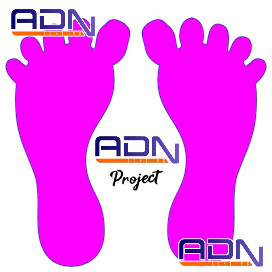 CUTTING STICKER TELAPAK KAKI WALLPAPER LANTAI DINDING TEMBOK LIFT DLL by ADN.in