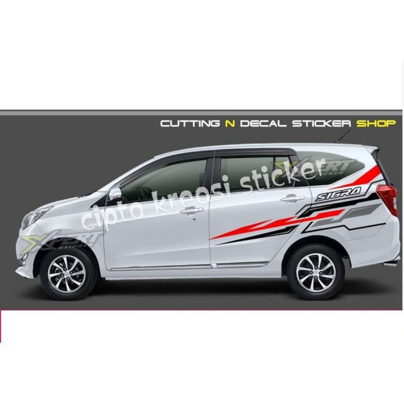 

sticker stiker cutting list mobil Sigra calya Avanza Xenia jazz Ayla Agya universal