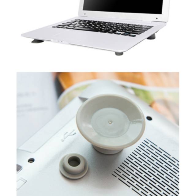 KAKI LAPTOP KARET BANTALAN PENYANGGAH LAPTOP COOL FEET NOTEBOOK 4 PCS