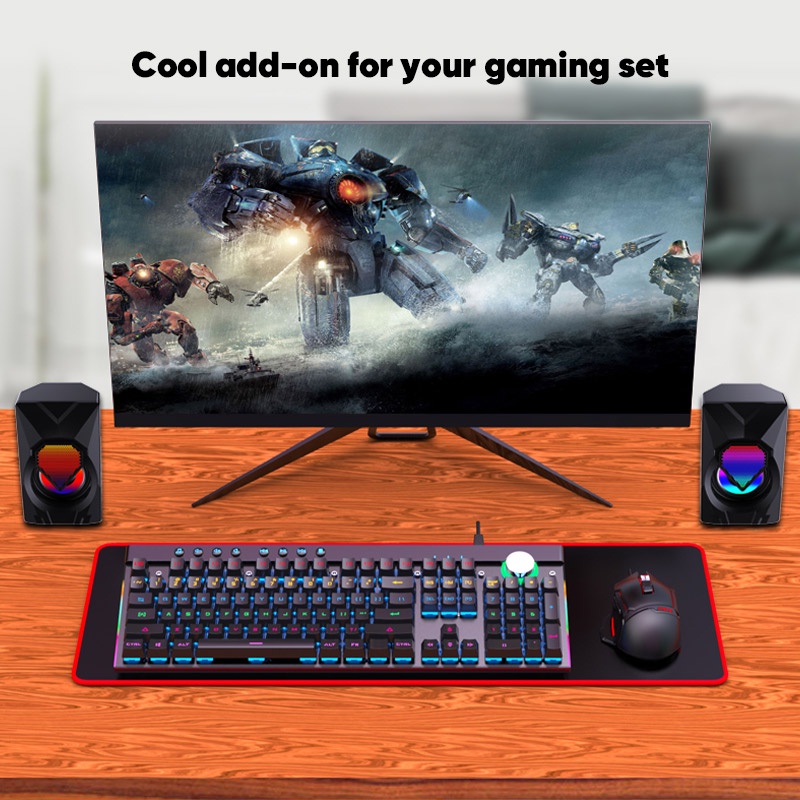 Bepop Speaker Gaming RGB Light Audio Komputer Untuk PC Laptop