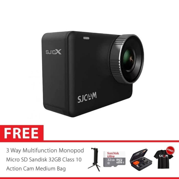 SJCAM SJ10x Supersmooth GYRO EIS Action Kamera 3 Way SUPER 32GB