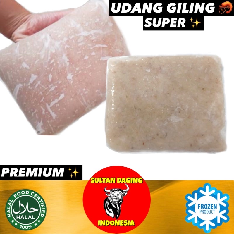 

UDANG GILING SUPER PREMIUM 500 GRAM/ DAGING UDANG GILING FROZEN 500GR/ UDANG GILING SUPER BERKUALITAS/ UDANG GILING SUPER TERJAMIN/ UDANG VANAME SEGAR