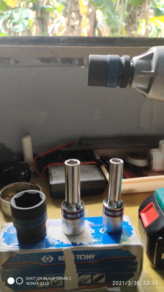 Kunci Socket 10mm -1/2dr.deep Socket 10mm 6pt 77 - King Tony 0423510mc Kunci Shock Kunci Soket