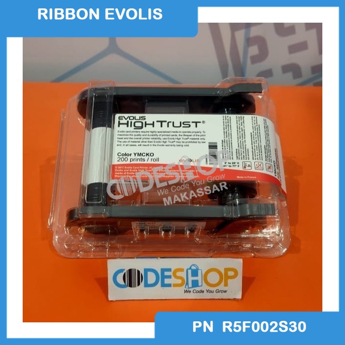 Ribbon Evolis Zenius - Primacy - Color Ymcko 200 Sisi | Pn : R5F002S30