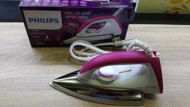 Gosokan philips HD1173  garansi resmi philips/ setrika philips HD 1173/ setrikaan philips