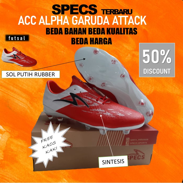 SEPATU BOLA SPECS ACCELERATOR ALPHA SEPATU BOLA SPECS ALPHA PRO SEPATU BOLA SPECS ALPHA GARUDA ATTAC