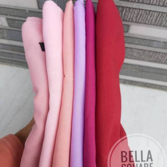 Segi Empat Polos BELLA SQUARE Polycotton Double Hicon ori Ansania