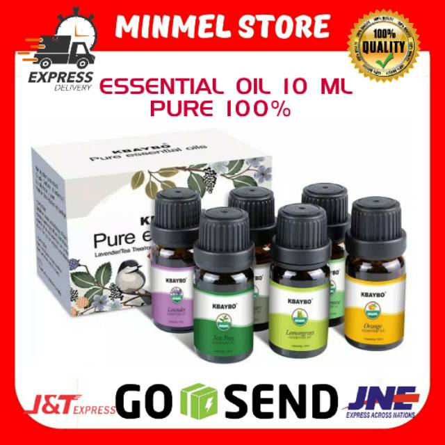 ESSENTIAL OIL AROMATHERAPY PURE 100% LAVENDER PEPPERMINT ROSEMARY LEMONGRASS TEATREE KBAYBO