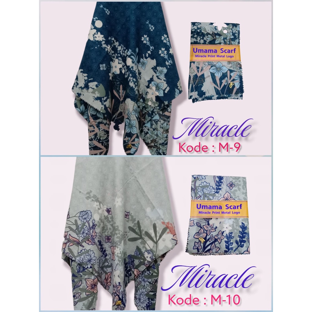 Hijab Voal Miracle Metal Print Laser Cut 110*110 [Paket Promo 3pcs 72rb]