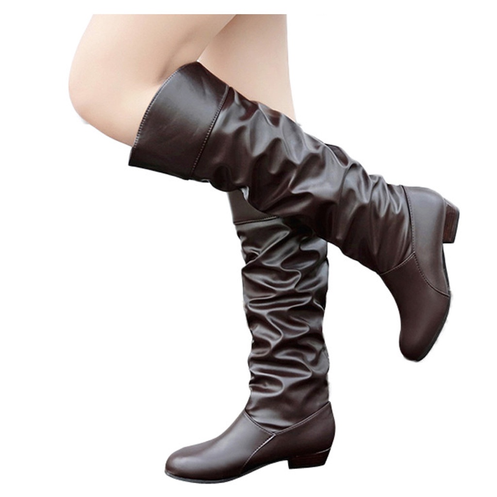 platform square toe boots